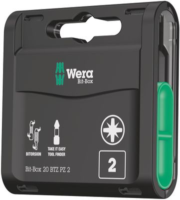 Wera Bit-Box 20 BTH PZ 2, 20-delig - 1 stuk(s) - 05057761001