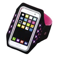 Hama Sport-armband Running Voor Smartphones Maat XL Met Led Pink - thumbnail