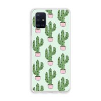 Cactus Lover: Galaxy A51 4G Transparant Hoesje