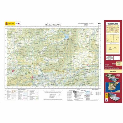 Topografische kaart 952 MT50 Vélez-Blanco | CNIG - Instituto Geográfico Nacional1