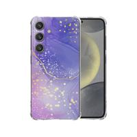 Samsung Galaxy S25 Plus Hoesje - Watercolor Paars TPU Antishock