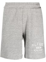 Tommy Hilfiger logo-print track shorts - Gris - thumbnail