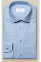 ETON Classic Fit Overhemd blauw, Vichy ruit