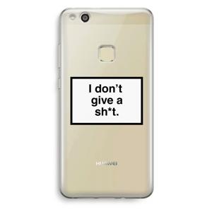 Don't give a shit: Huawei Ascend P10 Lite Transparant Hoesje