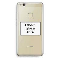 Don't give a shit: Huawei Ascend P10 Lite Transparant Hoesje - thumbnail