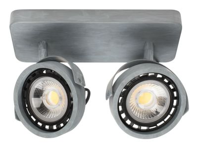 Zuiver Plafondlamp 'Dice' 2-lamps, kleur Grijs