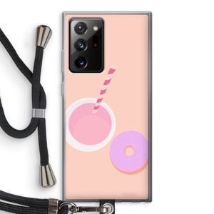 Donut: Samsung Galaxy Note 20 Ultra / Note 20 Ultra 5G Transparant Hoesje met koord