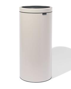 HEMA Brabantia Touch Bin Flat Top Prullenbak 30L Soft Beige - Beige (beige)