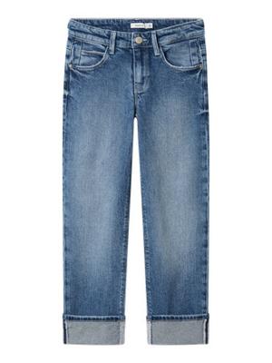 Name it winter jeansbroek meisjes - blauw - straight fit - NkfRose