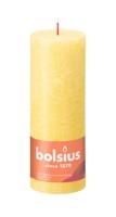 Rustiek stompkaars shine 190/68 sunny yellow - Bolsius