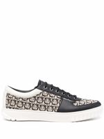 Ferragamo baskets à motif monogrammé - Noir