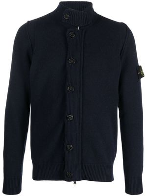 Stone Island cardigan à motif Compass - Bleu
