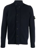 Stone Island cardigan à motif Compass - Bleu