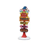 Kerstdorpminiatuur Carnival Welcome Sign 5x10x16 cm - Lemax