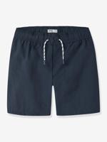 Zwemshort voor jongens, lang en effen, van NAME IT donkerblauw