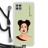 Pop-Art Creator: Samsung Galaxy A22 4G Transparant Hoesje met koord