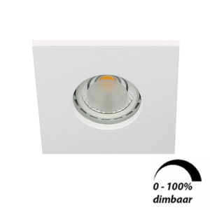 Camilla LED spot GU10 6Watt vierkant WIT IP65 dimbaar