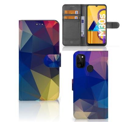 Samsung Galaxy M21 | M30s | Book Case | Polygon Dark