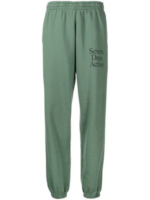 7 DAYS Active pantalon de jogging à logo imprimé - Vert