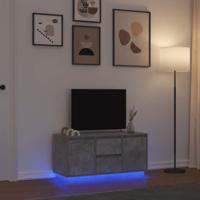 Tv-meubel met LED-verlichting 100x41x50 cm betongrijs Tv-meubel met LED-verlichting 100x41x50 cm betongrijs