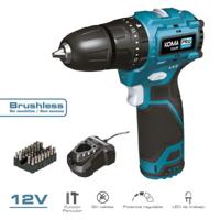 Set met boor en accessoires Koma Tools 12 V