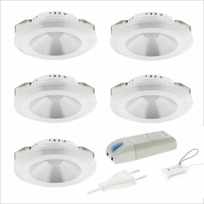 5 LED inbouwspot 2.3W 2700K 180 lumen dimbaar Lumiko Malabo