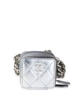 CHANEL Pre-Owned sac porté épaule Coco Punk Cube (2022) - Argent - thumbnail