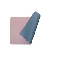 Wicotex-Placemats kunstleer roze- licht blauw Moon dubbelzijdig 12 stuks - thumbnail