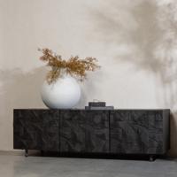 WOOOD TV-meubel 'Counter' Mangohout, 160cm, kleur zwart