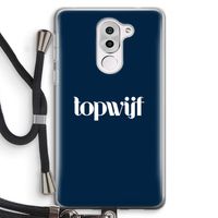 Topwijf Navy: Honor 6X Transparant Hoesje met koord