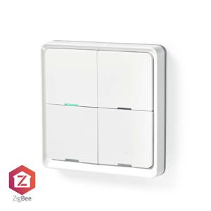 Nedis ZBWS40WT Smartlife Wandschakelaar Zigbee 3.0 Muurmontage Android™ / Ios Kunststof Wit