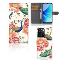 Telefoonhoesje | Met pasjeshouder | voor PPO A57 | A57s | A77 4G Pink Peacock