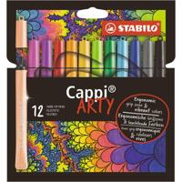 STABILO Cappi viltstift etui 12 kleuren STABILO Cappi viltstift etui 12 kleuren