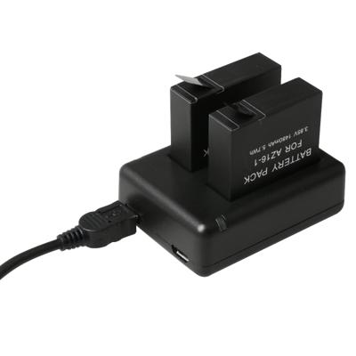 BC-AZ16 Digitale Camera USB Dual batterijen Lader voor Xiaomi Xiaoyi II 4K