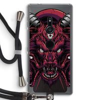 Hell Hound and Serpents: Sony Xperia XZ2 Transparant Hoesje met koord