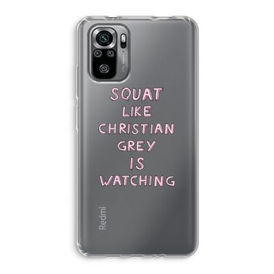 Christian Grey: Xiaomi Redmi Note 10S Transparant Hoesje