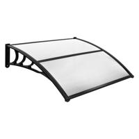 Raam en Deurluifel Luifel voor Huisdeur Bescherming Tegen Zon/Regen/Sneeuw/Wind Polycarbonaat Holle Kernpaneel 122 x 99 cm