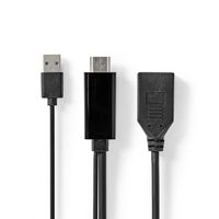 HDMI©-Adapter | HDMI© Connector | DisplayPort Male | Vernikkeld | Recht | PVC | Zwart | 1 Stuks - thumbnail