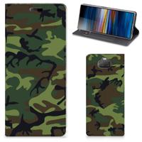 Sony Xperia 10 | Hoesje met Magneet | Army Dark