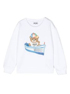 Moschino Kids sweat Teddy Bear en coton - Blanc