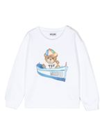 Moschino Kids sweat Teddy Bear en coton - Blanc