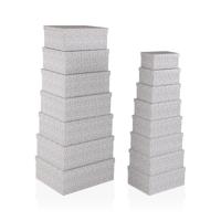 Set van opstapelbare opbergboxen Versa Blume Karton 15 Onderdelen