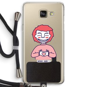 Hartje: Samsung Galaxy A5 (2016) Transparant Hoesje met koord