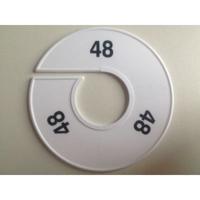 Maatring 11 cm wit/zwart 48