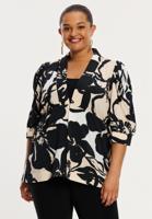 Yoek Blazer met pofmouw OMBRE | Beige | Maat 54/56