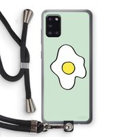 Spiegelei: Samsung Galaxy A31 Transparant Hoesje met koord