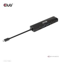 CLUB3D USB Gen1 Type-C, 6-in-1 Hub with HDMI 8K30Hz, 2xUSB Type-A, RJ45 and 2xUSB Type-C, Data and PD charging 100 watt - thumbnail