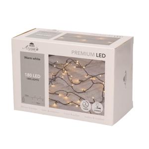 Kerstverlichting - 180 LED lampjes - warm wit - 18 m - kerstlampjes - lichtsnoer