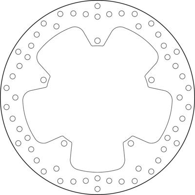 BREMBO Serie Oro remschijf, remschijven voor de moto, vast 68B407M9