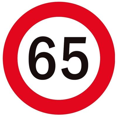 65 jaar onderzetters/bierviltjes - 25x stuks - Sweet 65 - verjaardag - feestartikelen
